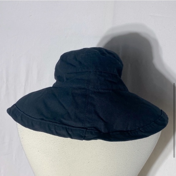 Scala Kapalua Black Floppy Bucket Hat Sun Hat - Picture 5 of 11